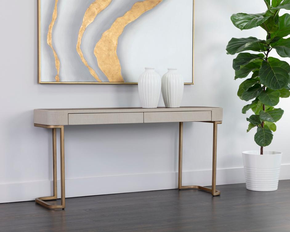 JAMILLE CONSOLE TABLE - CREAM by Sunpan
