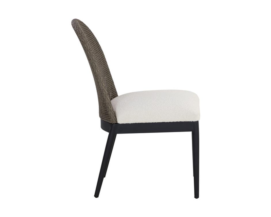 CALANDRI DINING CHAIR - BLACK - LOUIS CREAM by Sunpan