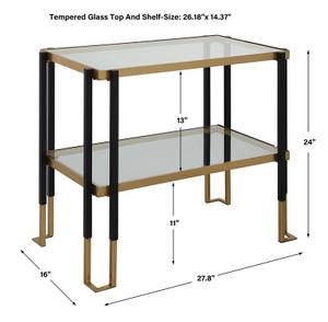 Kentmore Glass Side Table by Uttermost