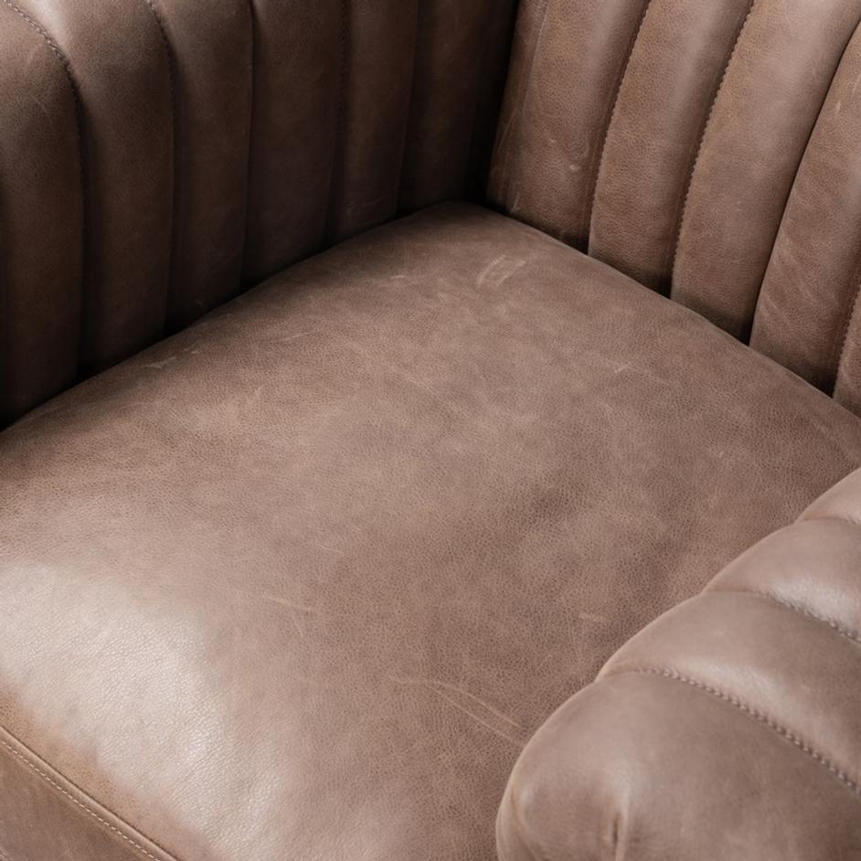 Watson Swivel Chair in Palermo Cigar by FOUR HANDS