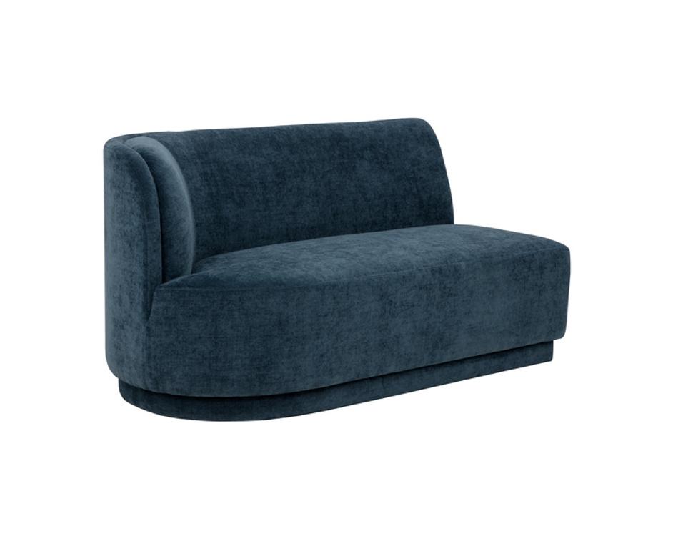JACLYN MODULAR - LEFT ARMCHAIR - DANNY DUSTY BLUE by Sunpan
