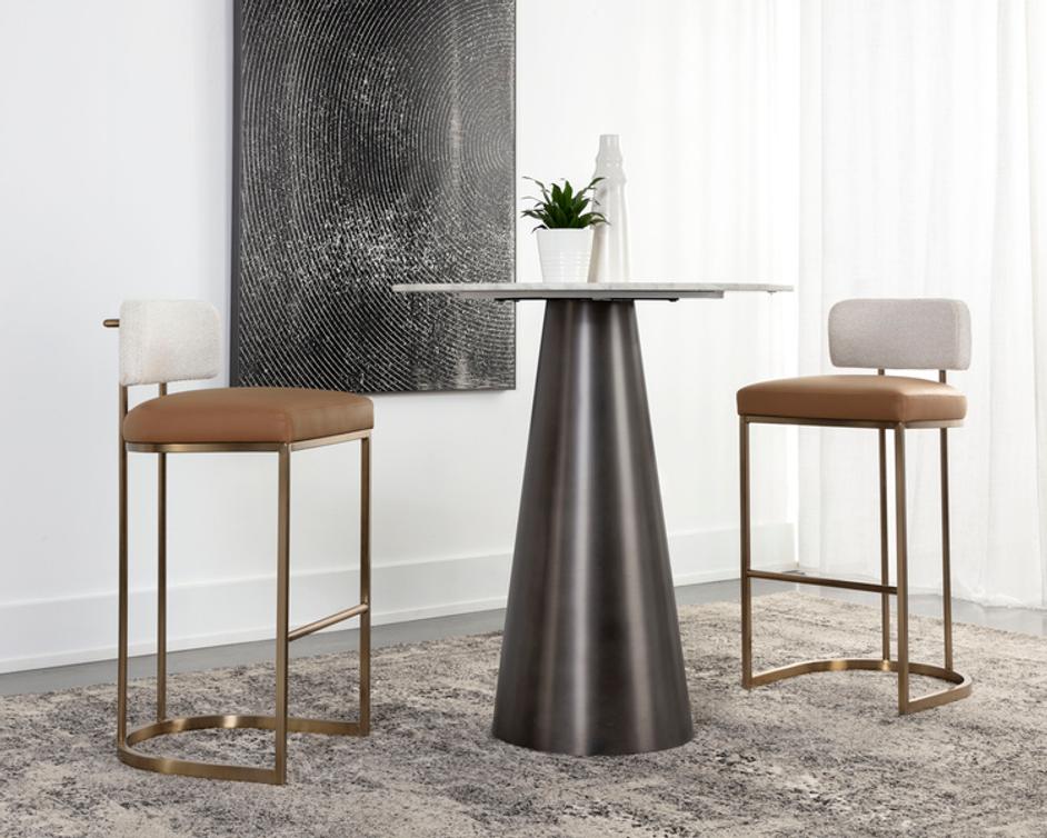 LARISSA BARSTOOL - NAPA COGNAC / RHEA LIGHT BARLEY by Sunpan