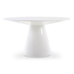 OTAGO DINING TABLE 54in ROUND WHITE by Moes Home