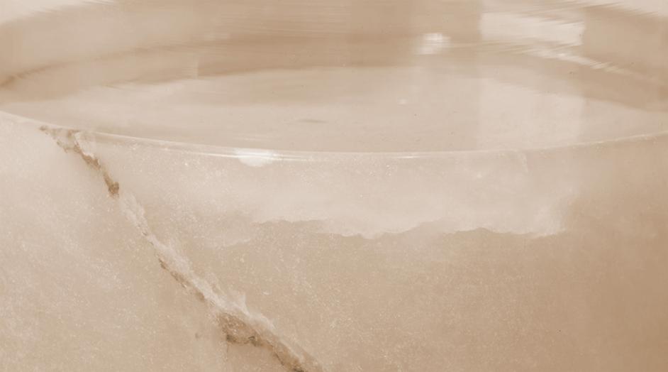 Charlotte Stacked Alabaster Hurricane, Short by Jamie Young