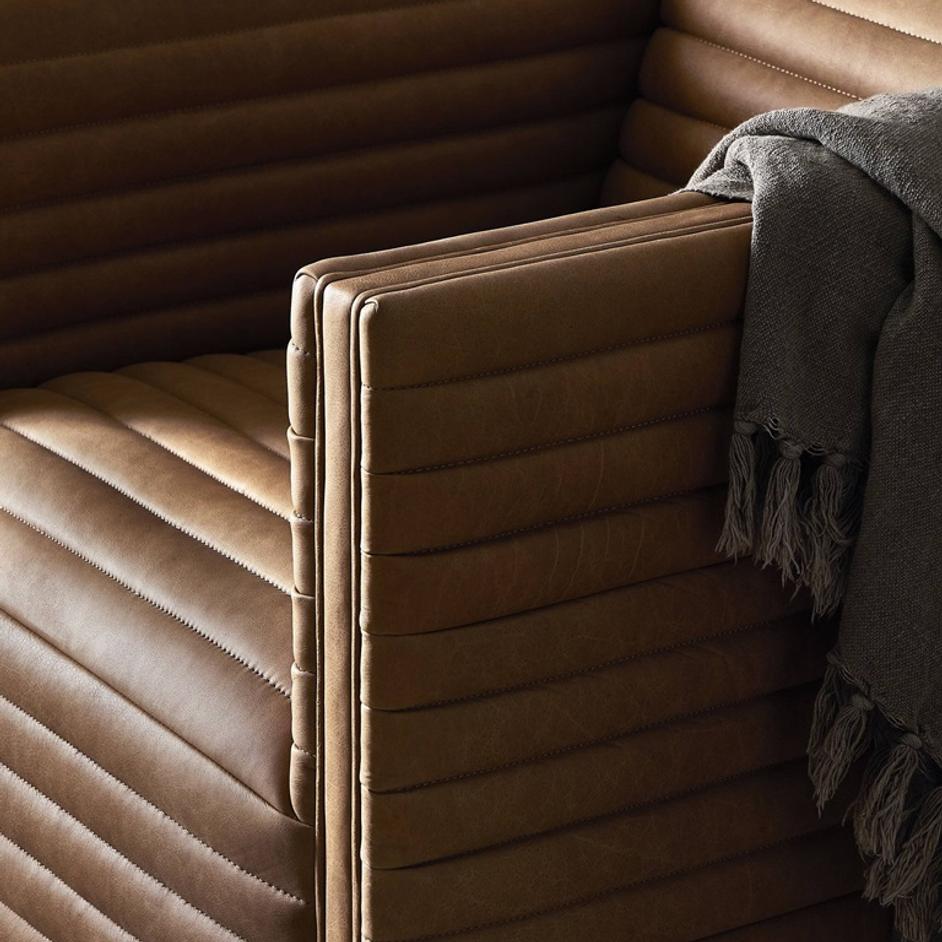 Padma Swivel Chair - Eucapel Cognac by Four Hands