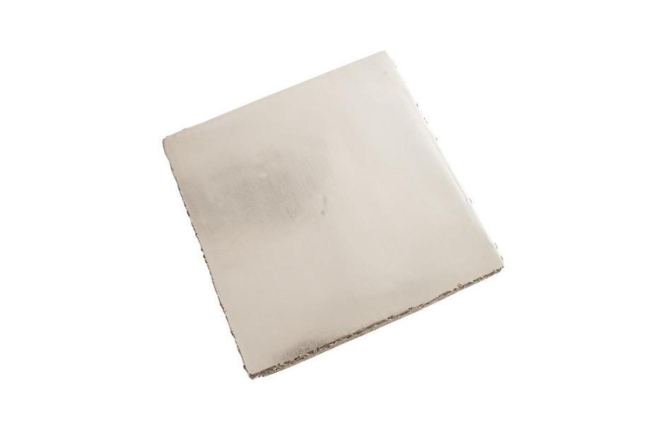 String Theory Pedestal, Silver Leaf, Small by PHILLIPS COLLECTION