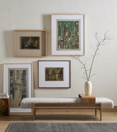 Teak Square Stool In Teak Root by FOUR HANDS