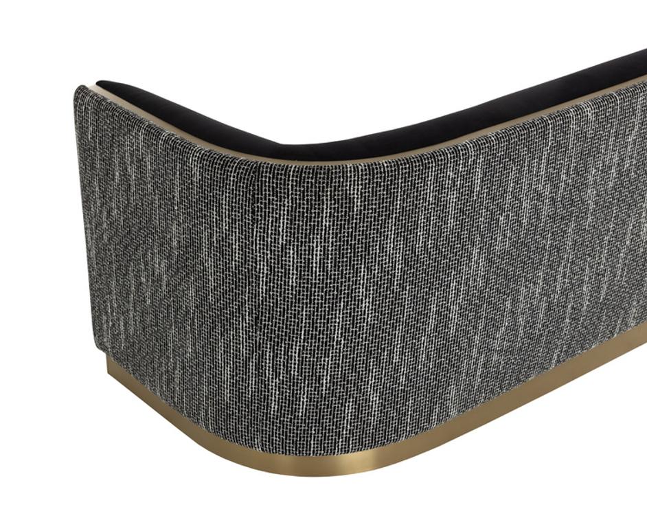 LARRON SOFA - ABBINGTON BLACK / HOBBES NIGHT by Sunpan