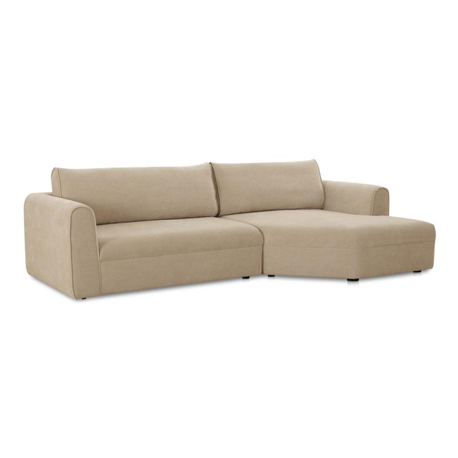 Madrid Right Sectional Cool Beige by Moes Home