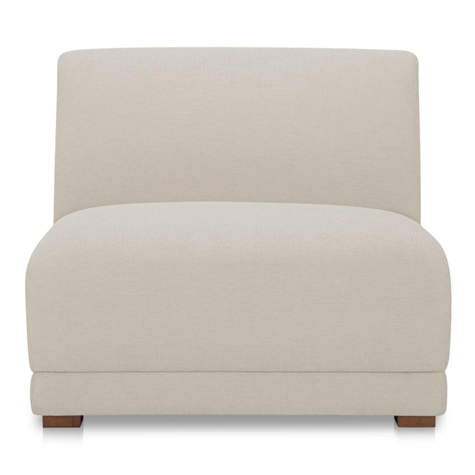Fraser Slipper Chair Off White by Moes Home