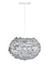 Eos Medium Hardwired Pendant in Grey with White Cord by UMAGE