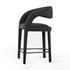 Hawkins Stool In Fiqa Boucle Charcoal In Counter by FOUR HANDS