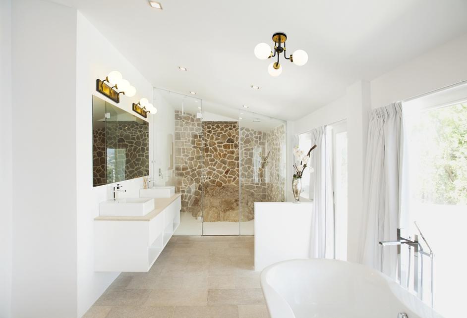 Parsons 3 Light Semi Flush Mount in Matte Black + Olde Brass Finish by Z-Lite