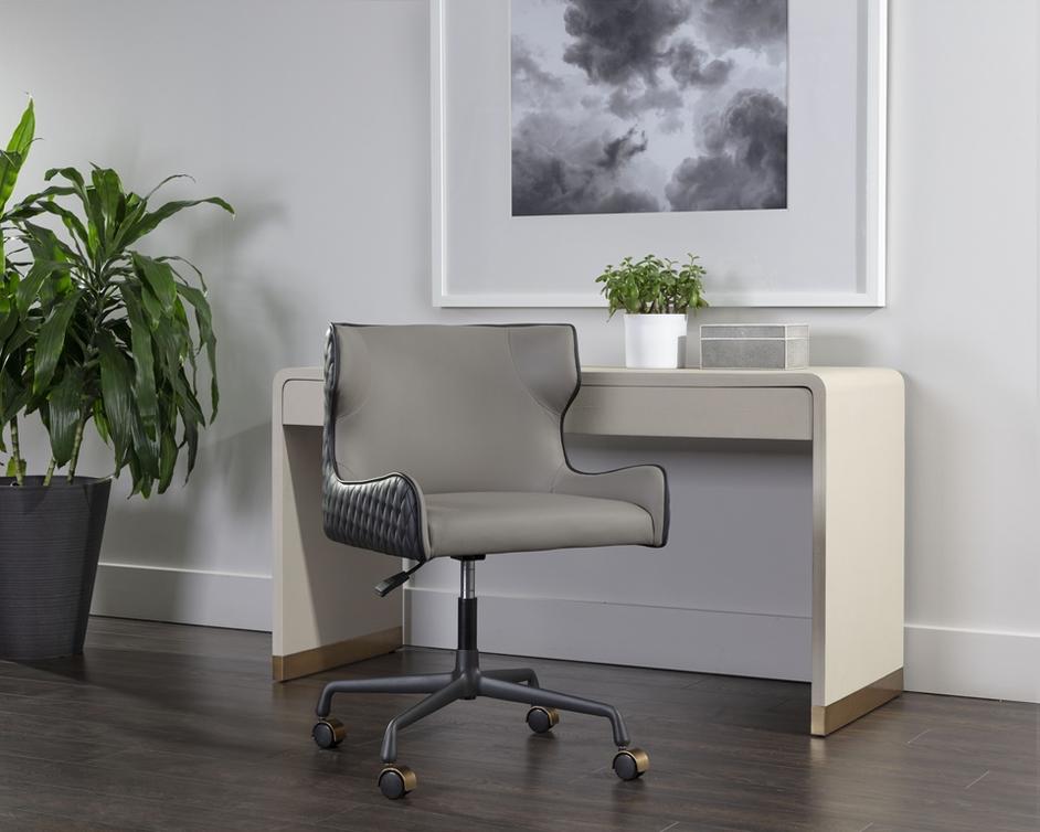 GIANNI OFFICE CHAIR - DILLON STRATUS / DILLON BLACK by Sunpan