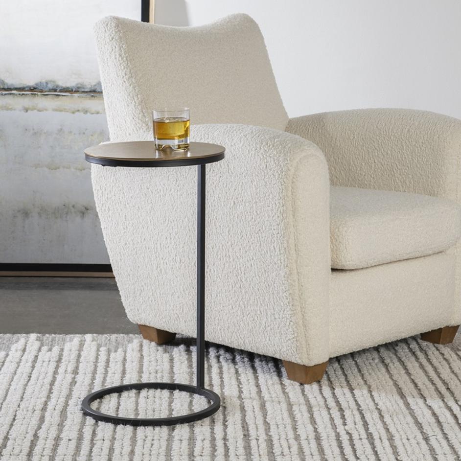 Brunei Gold Accent/Drink Table by Uttermost