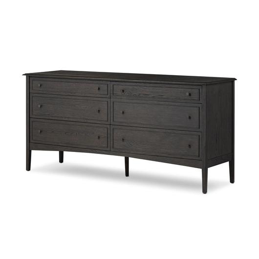 Maggie 6 Drawer Dresser - Smoked Black Oak Veneer by Four Hands