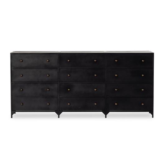 Belmont 12 Drawer Dresser - Black by Four Hands
