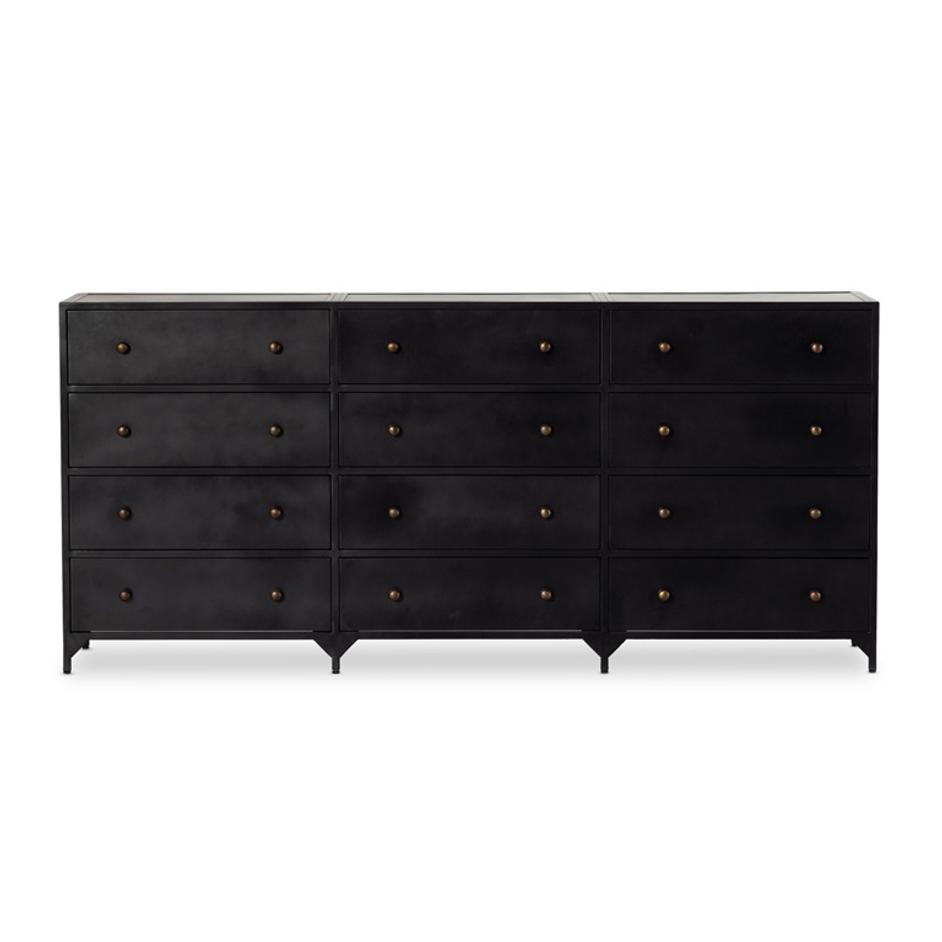 Belmont 12 Drawer Dresser - Black by Four Hands