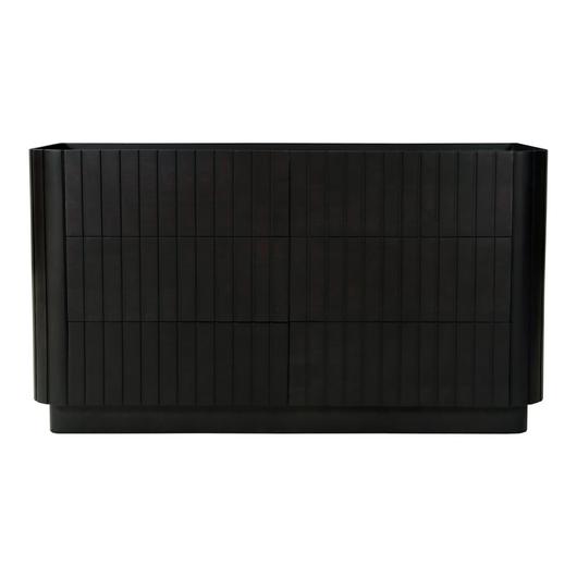 Povera 6 Drawer Dresser Black by Moes Home