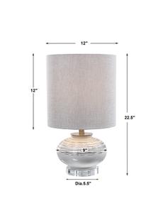 Lenta Off-White Accent Lamp by Uttermost