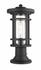 Jordan 1 Light Outdoor Pier Mounted Fixture in Black Finish by Z-Lite