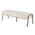 Venturi Fabric Tufted Bench In Opus Cream by New Pacific Direct