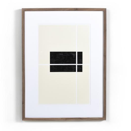 Equitable II by FH Art Studio In 234521 And 001 And 24.0x32.0 And Rustic 2.5 Walnut And Medium by Four Hands