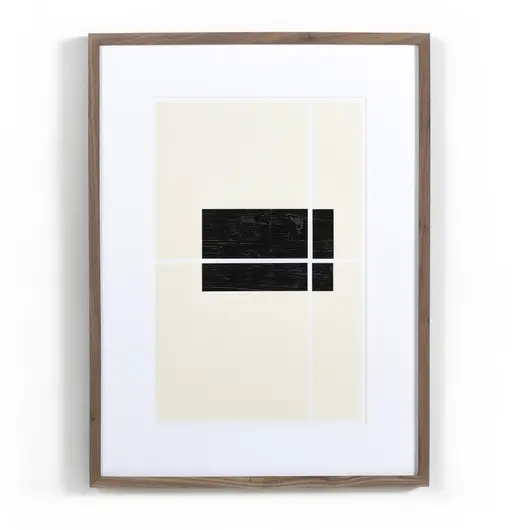 Equitable II by FH Art Studio In 234521 And 001 And 24.0x32.0 And Rustic 2.5 Walnut And Medium by Four Hands