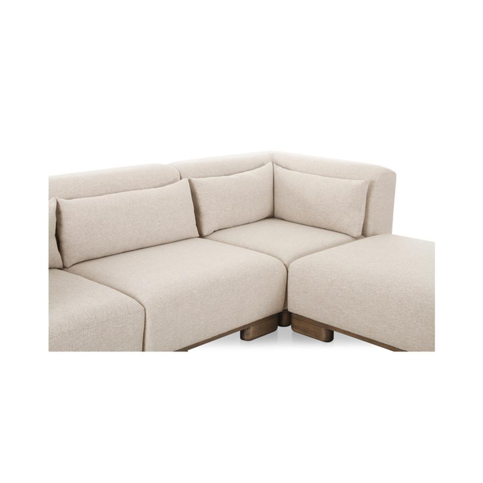June Lounge Modular Sectional Oatmeal by Moes Home