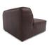 Form Corner Chair Espresso Brown Leather by Moes Home