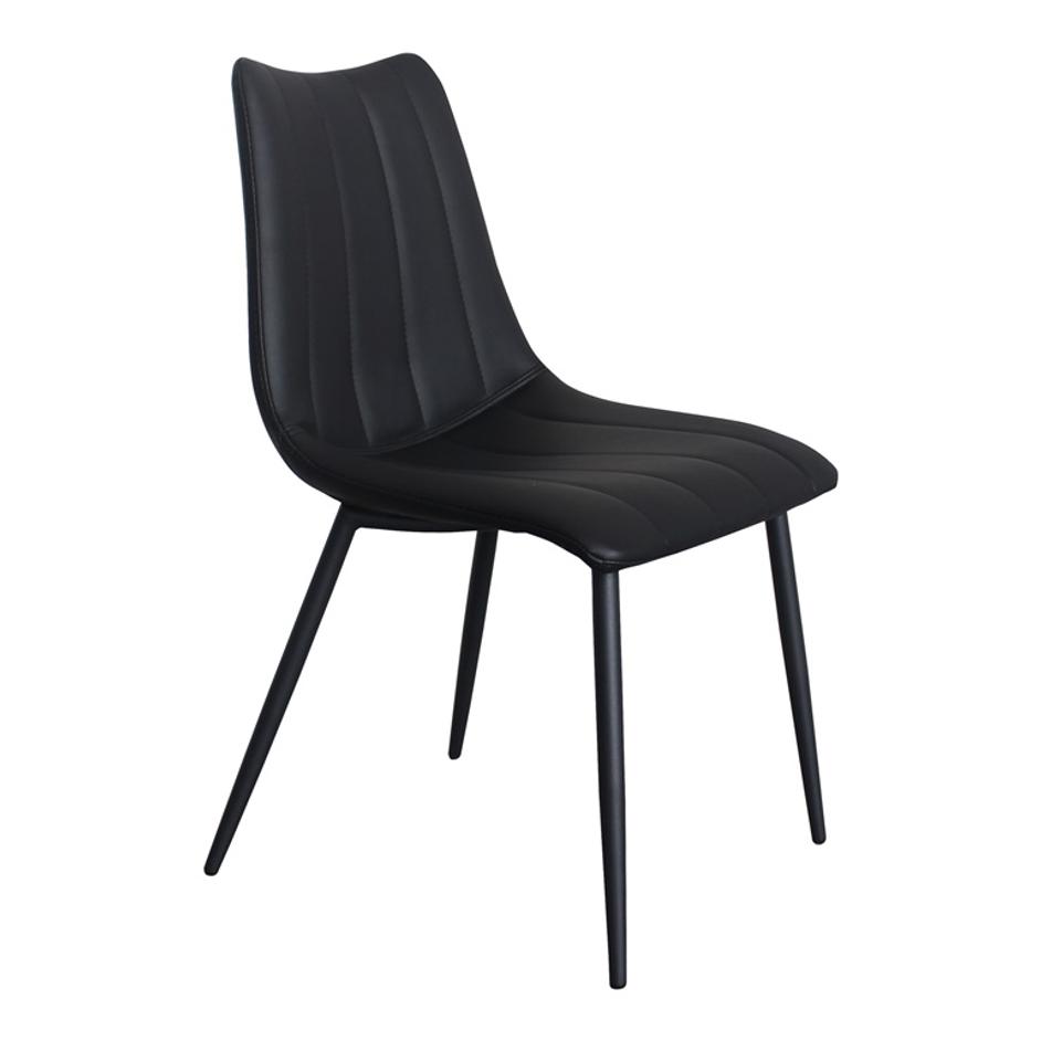 ALIBI DINING CHAIR MATTE BLACK by Moes Home