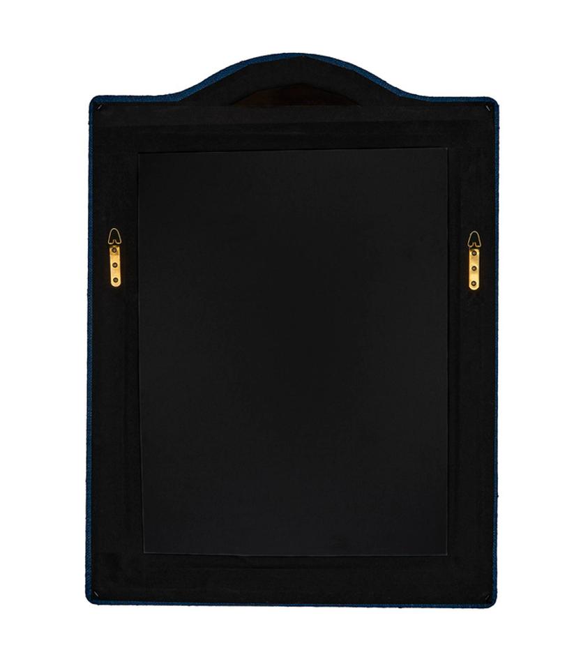 Hilltop Raffia Arch Wall Mirror, Indigo by Jamie Young