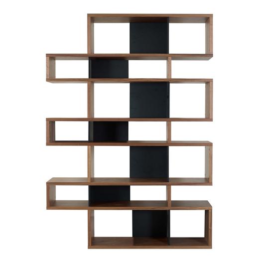 London Composition Large Bookshelf Brown/Black by TEMA HOME