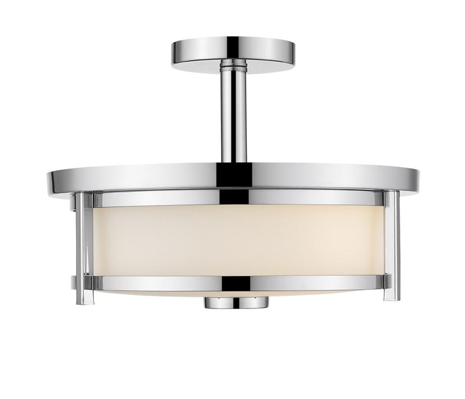 Savannah 2 Light Semi Flush Mount in Chrome  Finish by Z-Lite