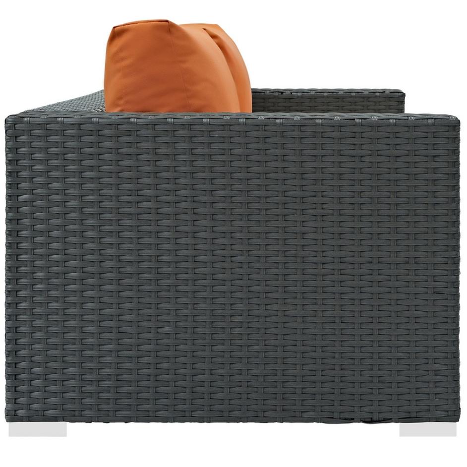 Cove Outdoor Patio Sunbrella® Loveseat In Canvas Tuscan by Modway Furniture