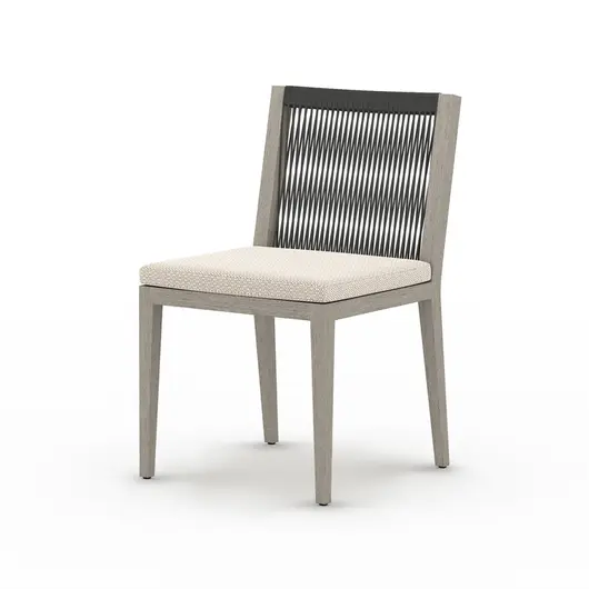 Sherwood Outdoor Dining Chair in Grey/Sand by FOUR HANDS