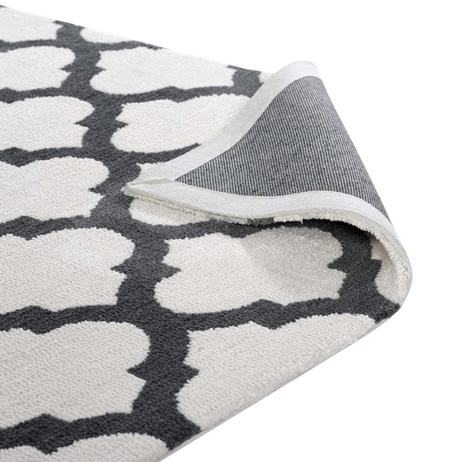 Vaysman Moroccan Trellis 5X8 Area Rug In Ivory And Charcoal by Modway Furniture