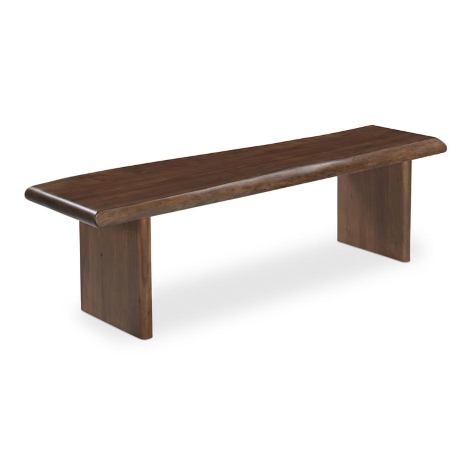 Lila Dining Bench Large Brown by Moes Home