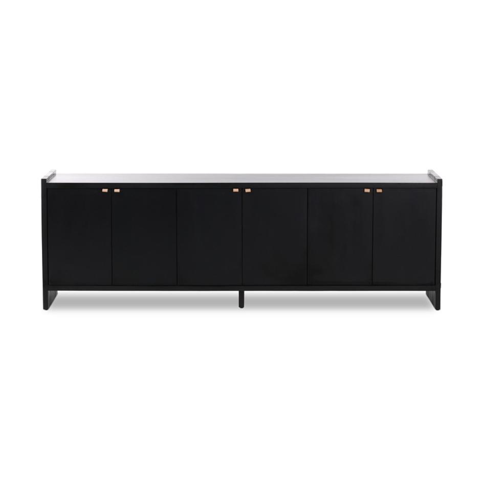Etro Media Console - Black Wash Poplar by Four Hands