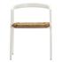 HARLENE DINING CHAIR in WHITE STAINED FRAME WITH WOVEN SEA GRASS SEAT by Dovetail