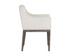MALIK DINING ARMCHAIR - ASH GREY - LINOSO IVORY by Sunpan
