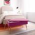 Ziva Plum Velvet Storage Bench by tov furniture