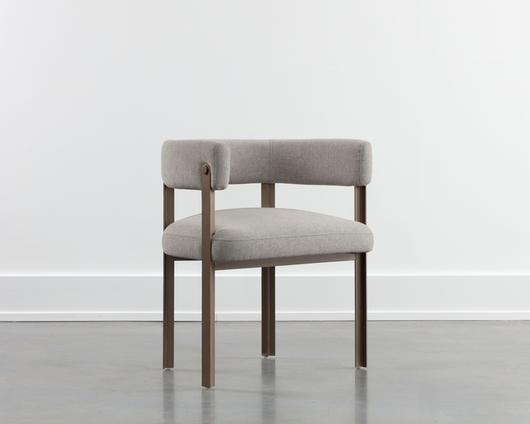 MAE DINING ARMCHAIR - ERNST SANDSTONE by Sunpan