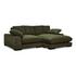 Plunge Sectional Dark Green by Moes Home