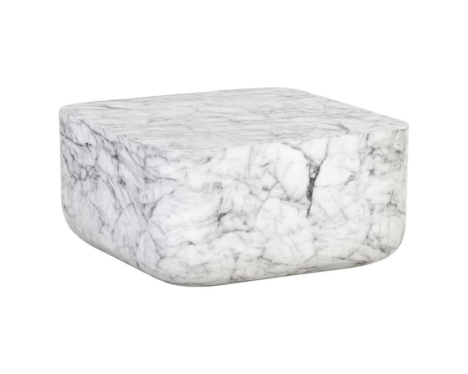 Strut Coffee Table - Marble Look by Sunpan