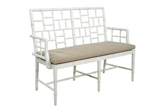 Cream Belleville Settee by Furniture Classics