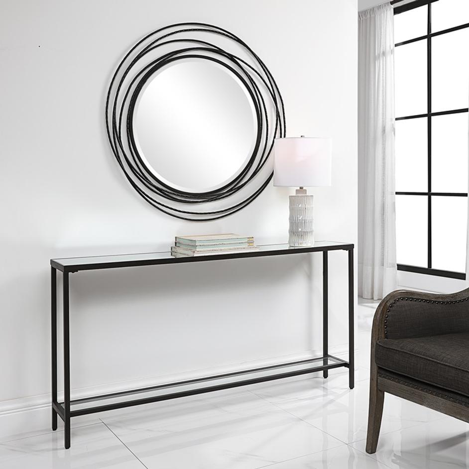 Hayley Black Console Table by Uttermost