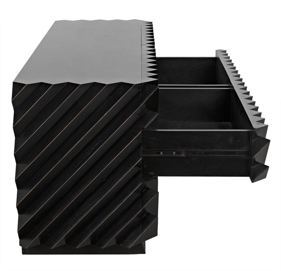 Hikaru Dresser, Hand Rubbed Black by Noir Furniture