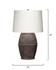 Antiquity Ceramic Table Lamp with Linen Shade by Jamie Young