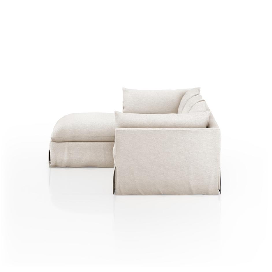 Habitat 2Pc Laf Sectional In 112'' In Nimbus by FOUR HANDS